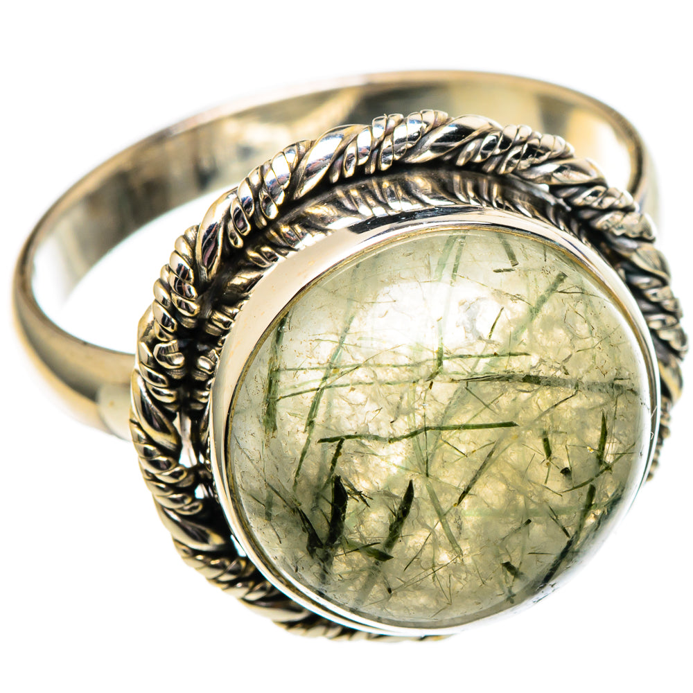 Tourmalinated Quartz Rings handcrafted by Anasilvercos - RING98978