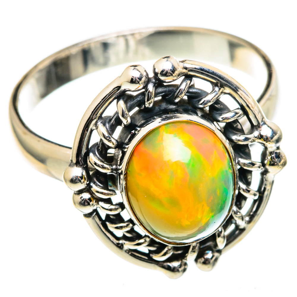 Ethiopian Opal Rings handcrafted by Anasilvercos - RING98985