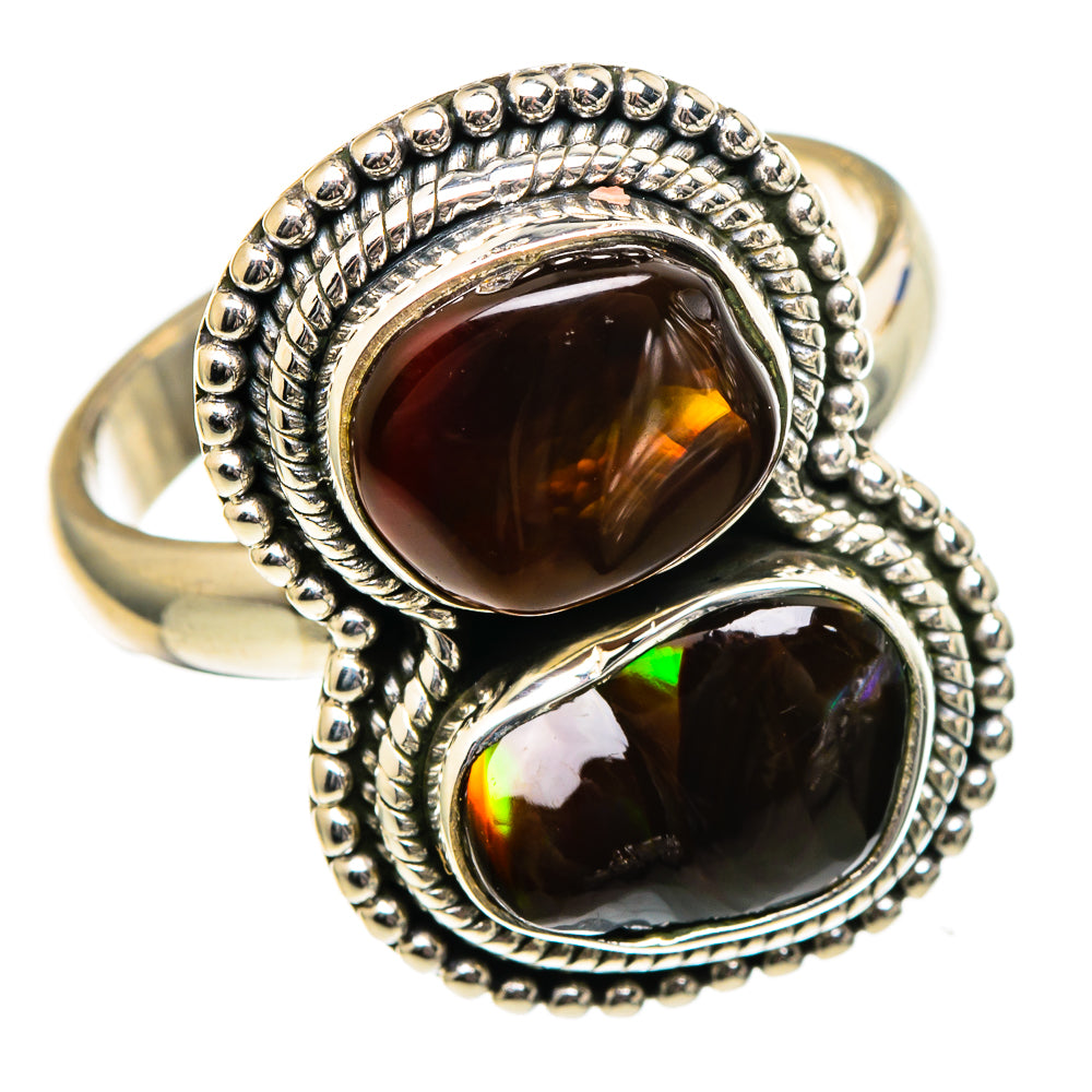 Mexican Fire Agate Rings handcrafted by Anasilvercos - RING98997