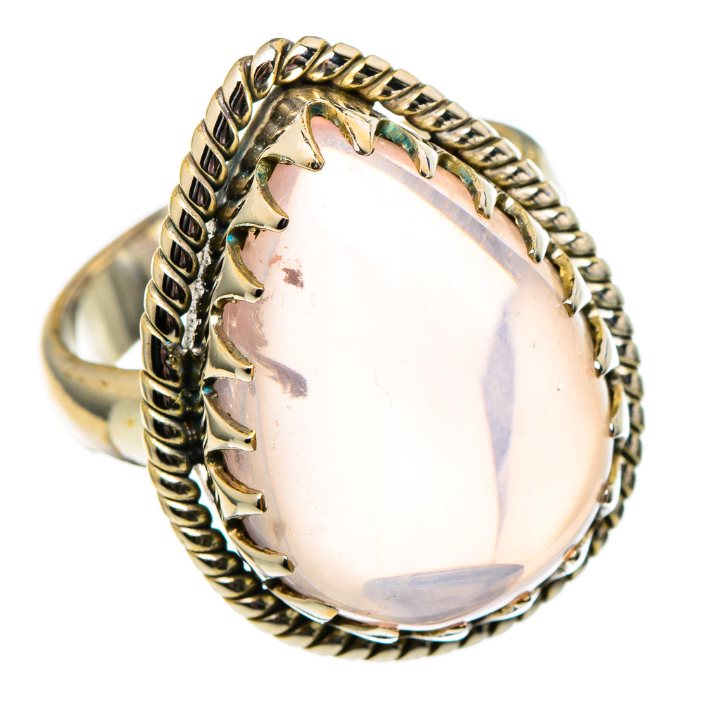 Rose Quartz Rings handcrafted by Anasilvercos - RING99002