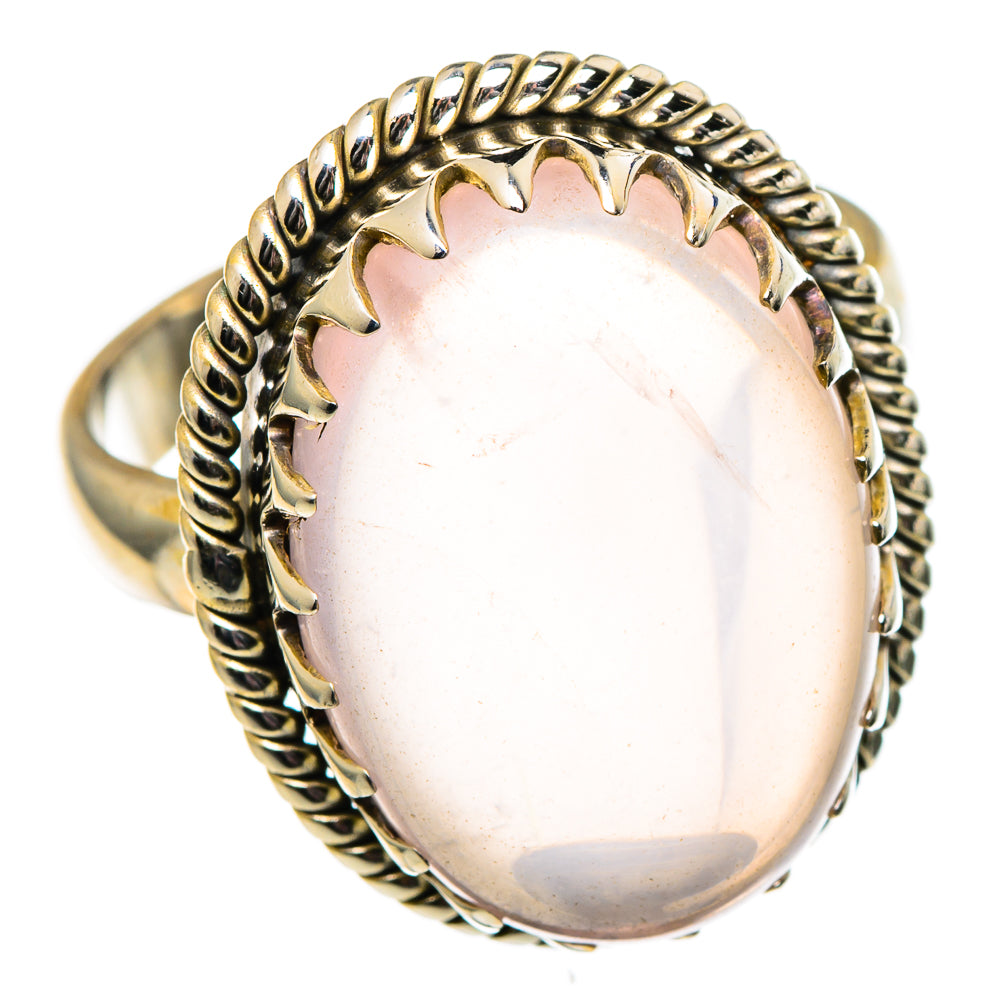 Rose Quartz Rings handcrafted by Anasilvercos - RING99003