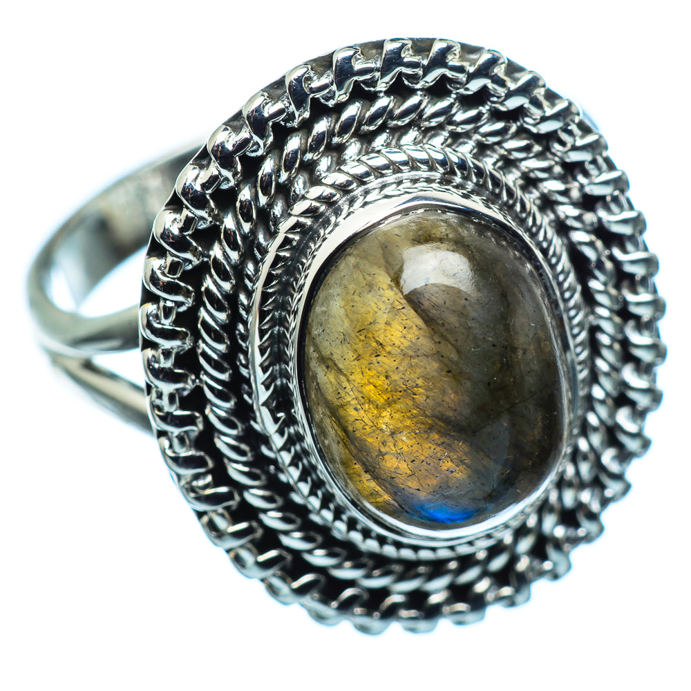 Labradorite Rings handcrafted by Anasilvercos - RING990144