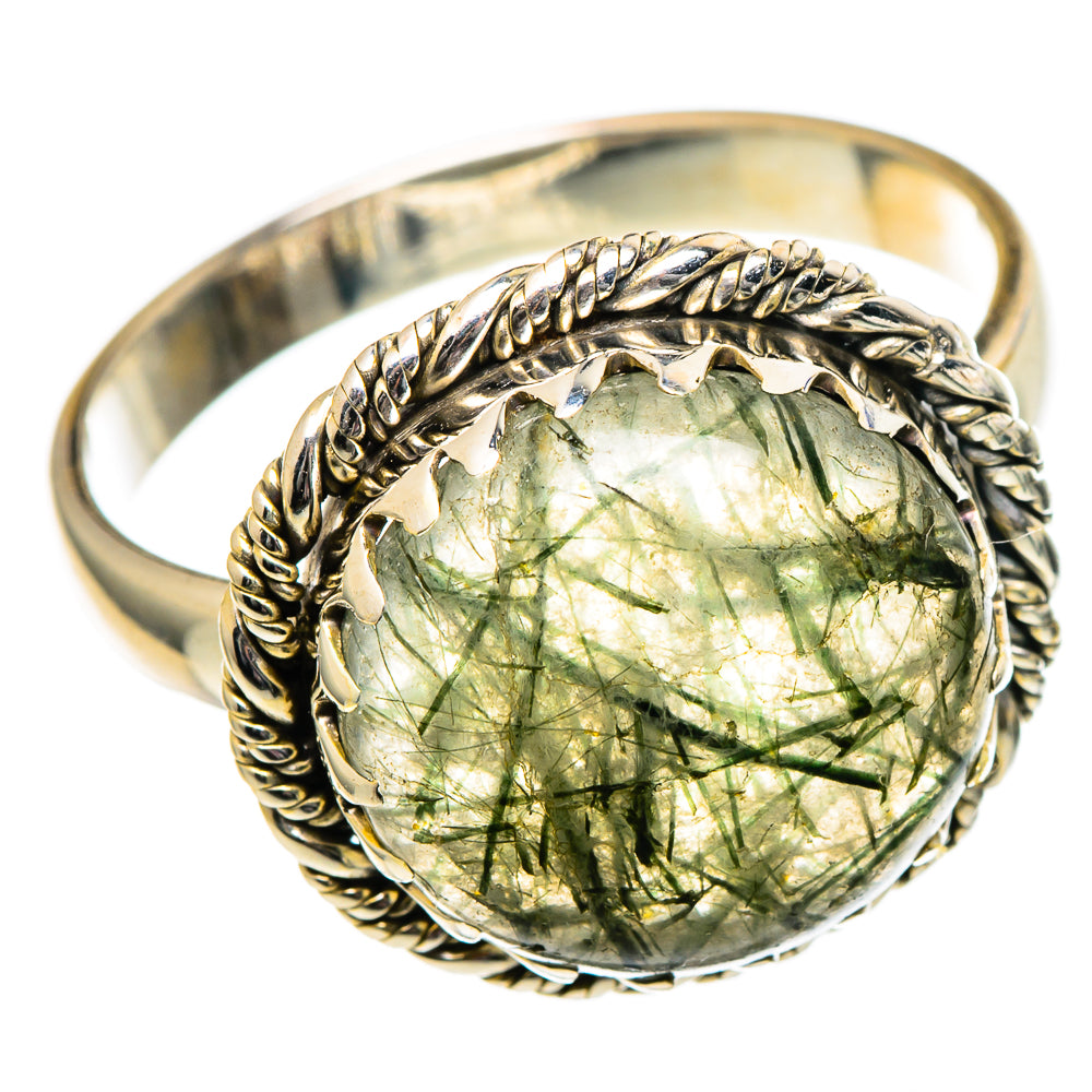 Tourmalinated Quartz Rings handcrafted by Anasilvercos - RING99016