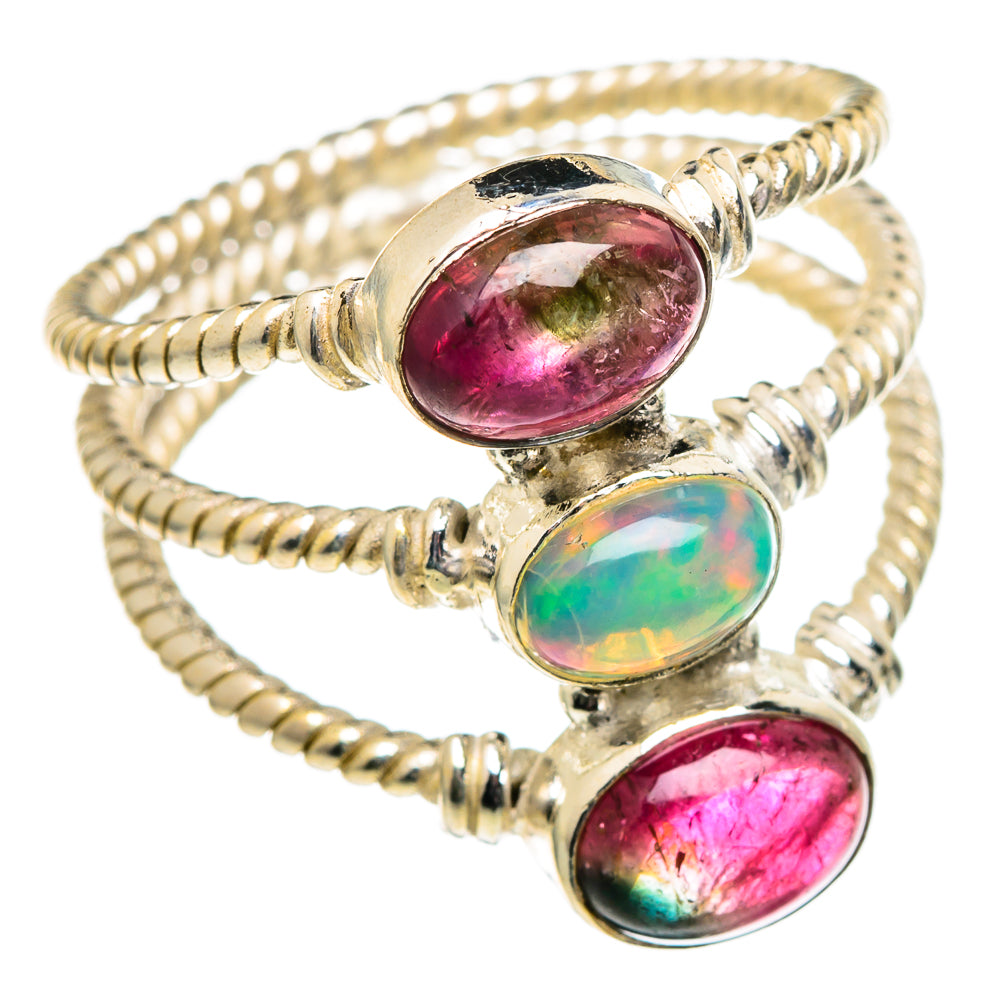 Ethiopian Opal Rings handcrafted by Anasilvercos - RING99021