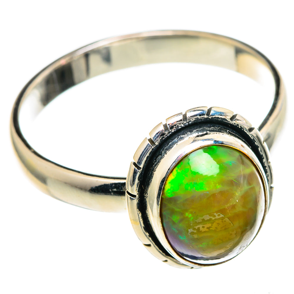 Ethiopian Opal Rings handcrafted by Anasilvercos - RING99022