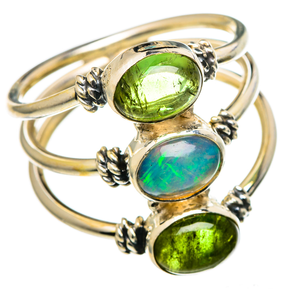 Ethiopian Opal Rings handcrafted by Anasilvercos - RING99023