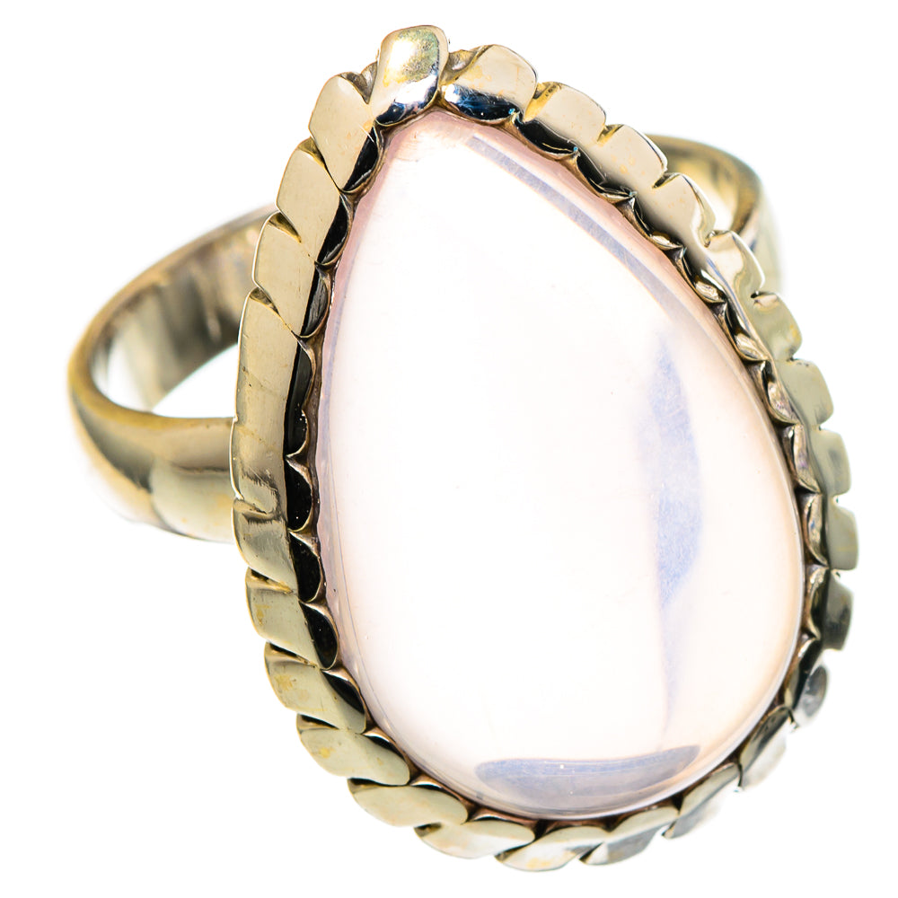 Rose Quartz Rings handcrafted by Anasilvercos - RING99038