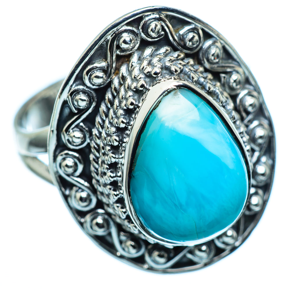 Larimar Rings handcrafted by Anasilvercos - RING990496