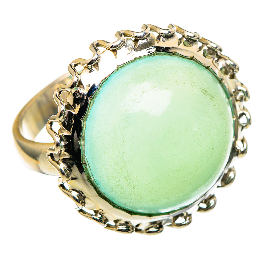 Aqua Chalcedony Rings handcrafted by Anasilvercos - RING99060