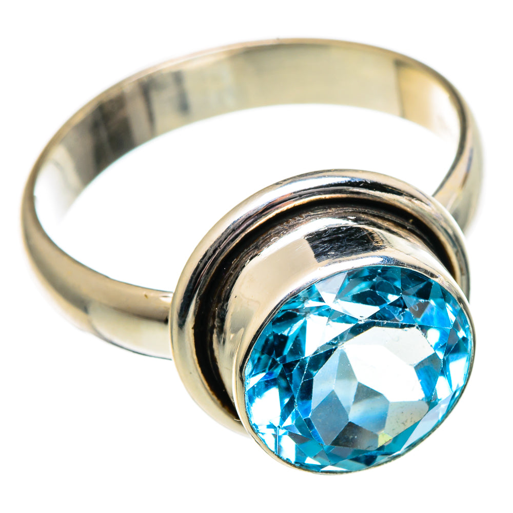 Blue Topaz Rings handcrafted by Anasilvercos - RING99063