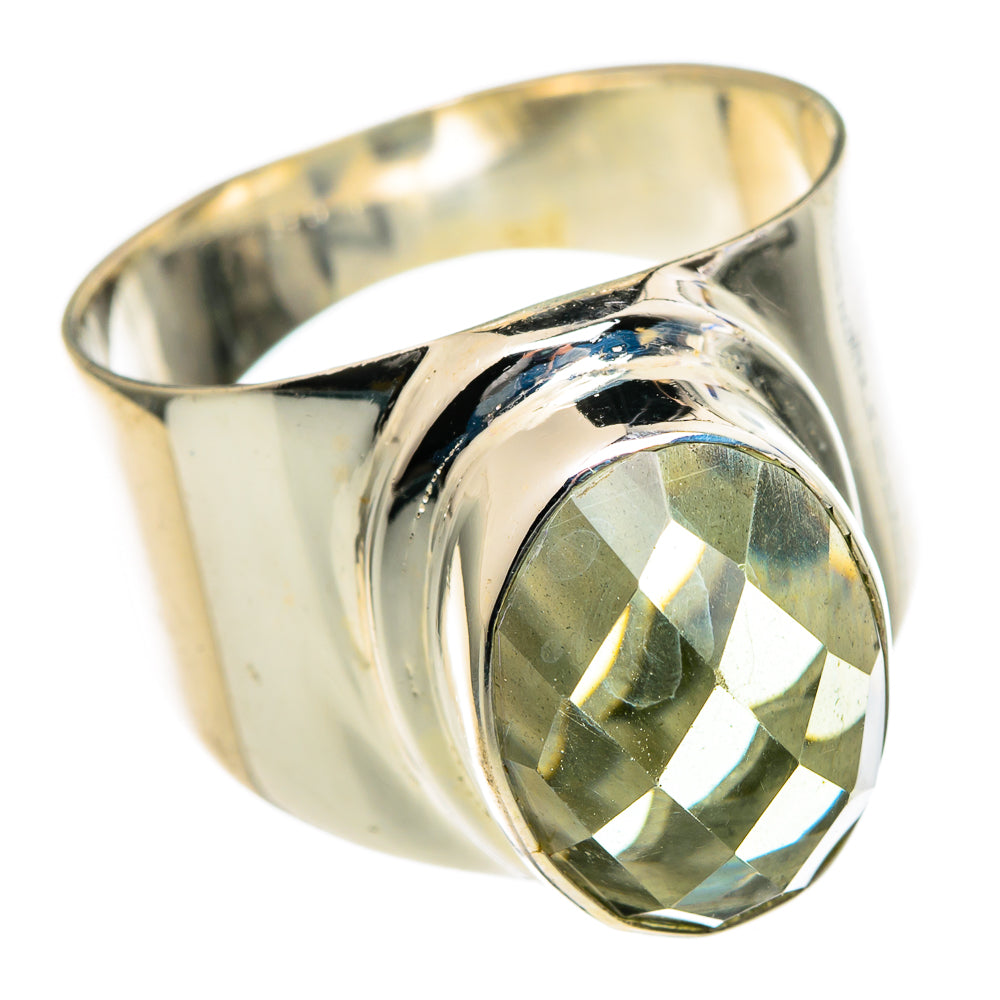 Green Amethyst Rings handcrafted by Anasilvercos - RING99065