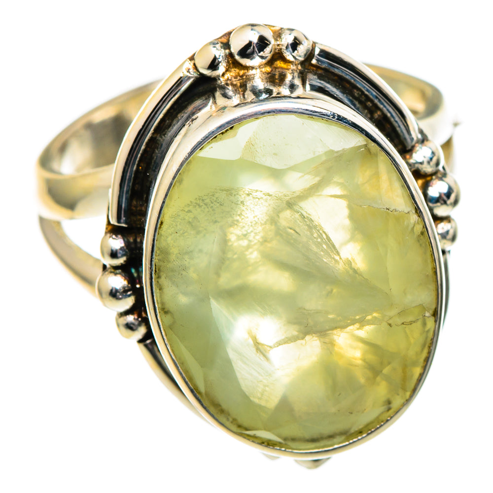 Prehnite Rings handcrafted by Anasilvercos - RING99066