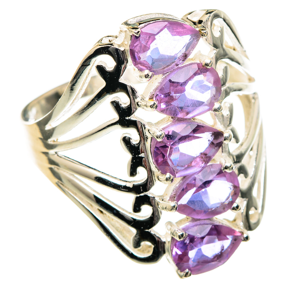 Color Change Alexandrite (lab.) Rings handcrafted by Anasilvercos - RING99079