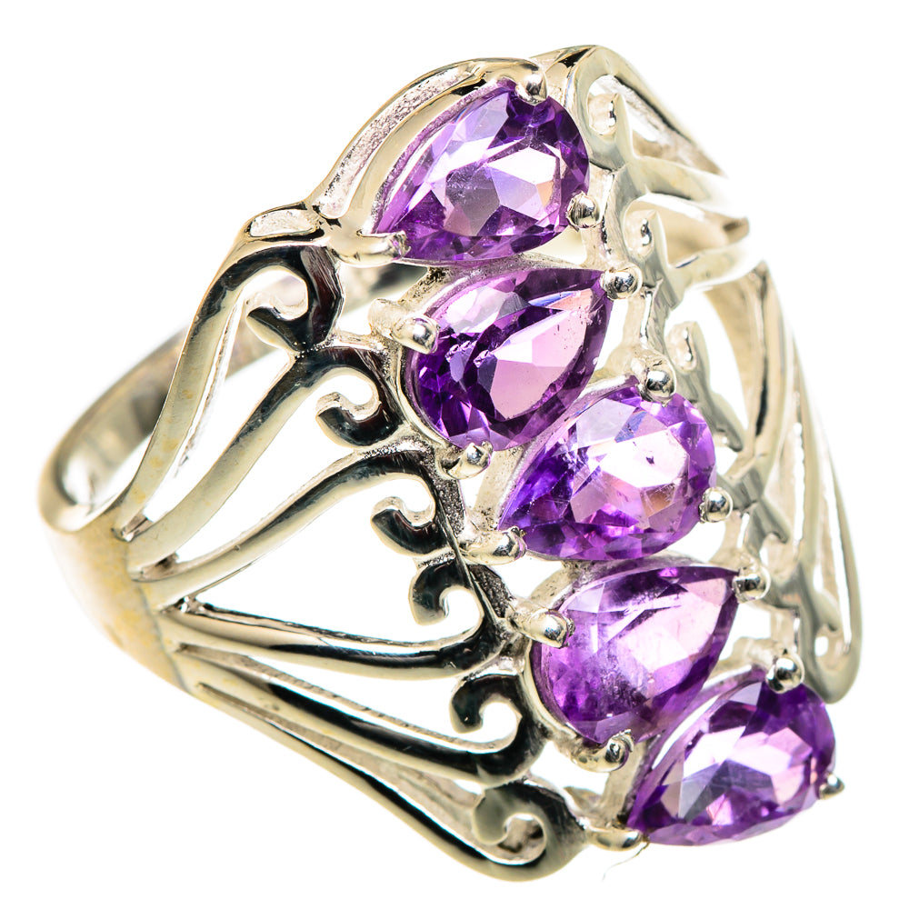 Amethyst Rings handcrafted by Anasilvercos - RING99084