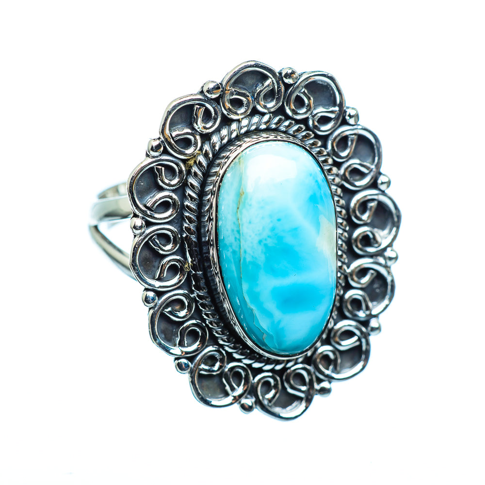 Larimar Rings handcrafted by Anasilvercos - RING990909