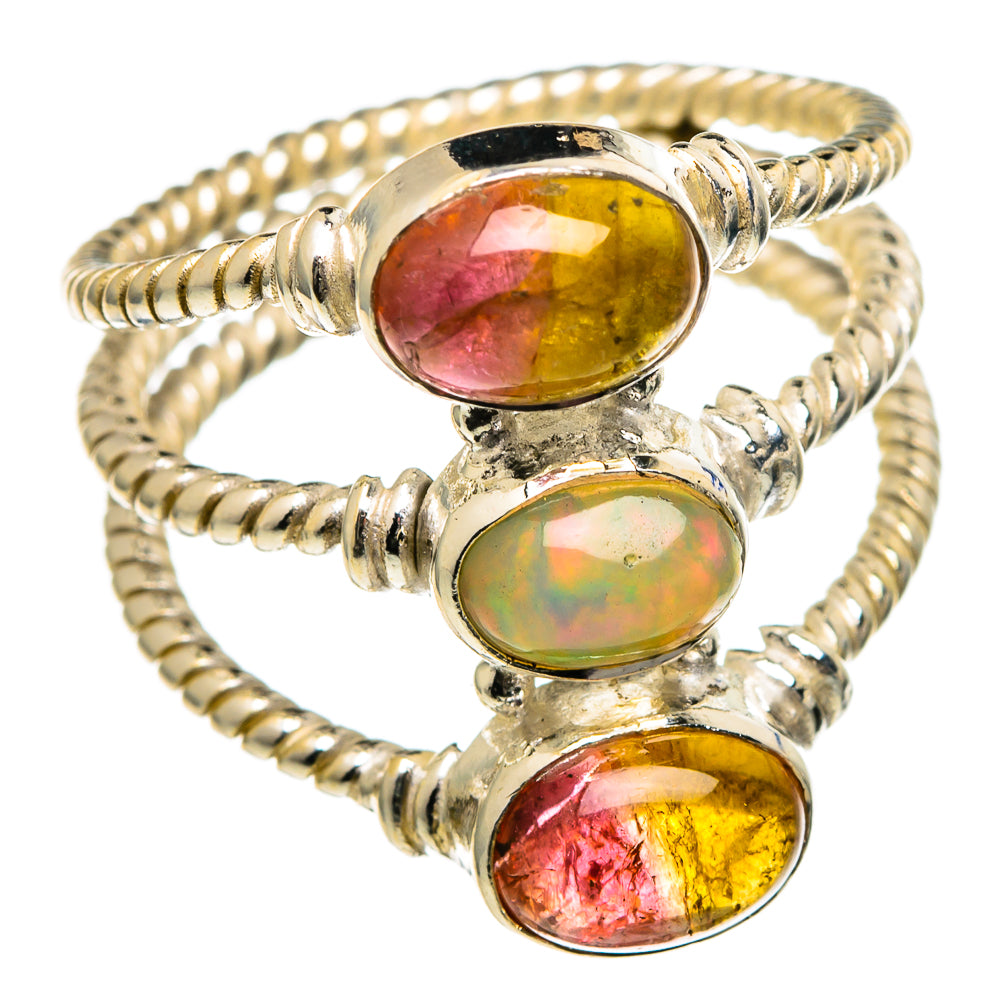 Ethiopian Opal Rings handcrafted by Anasilvercos - RING99091