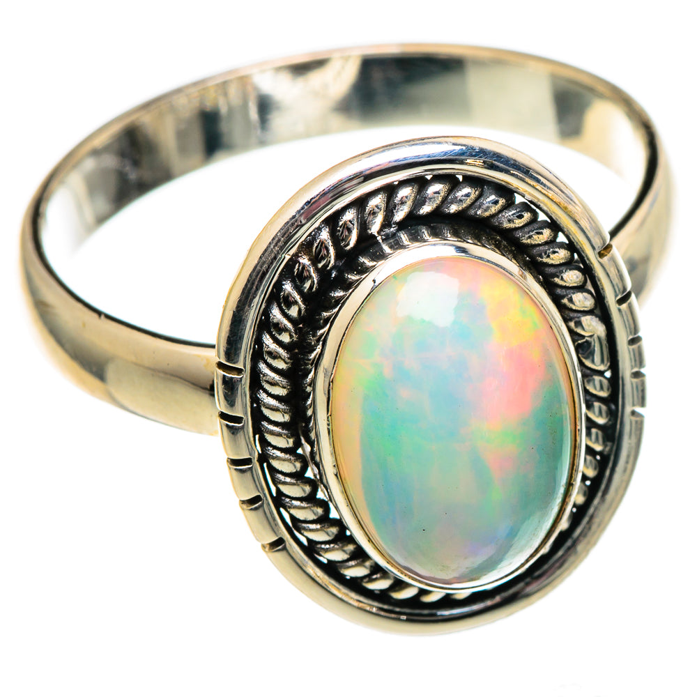Ethiopian Opal Rings handcrafted by Anasilvercos - RING99094