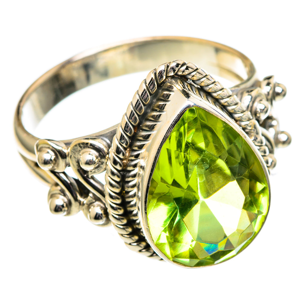Peridot Rings handcrafted by Anasilvercos - RING99102