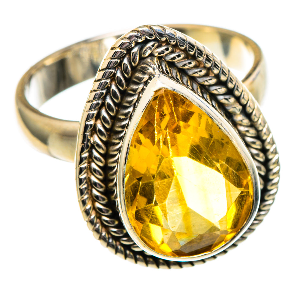 Citrine Rings handcrafted by Anasilvercos - RING99105