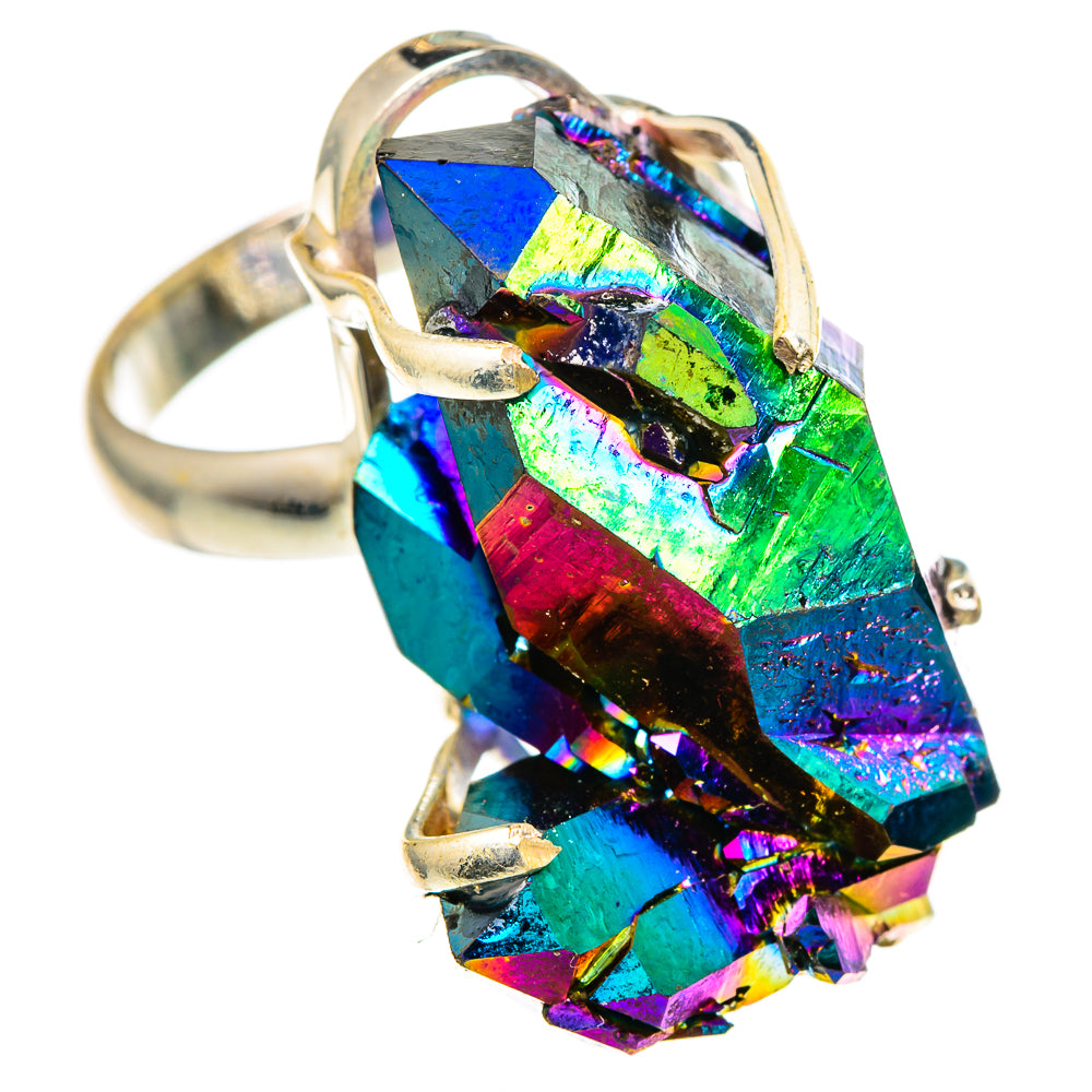 Titanium Sunshine Druzy Rings handcrafted by Anasilvercos - RING99109