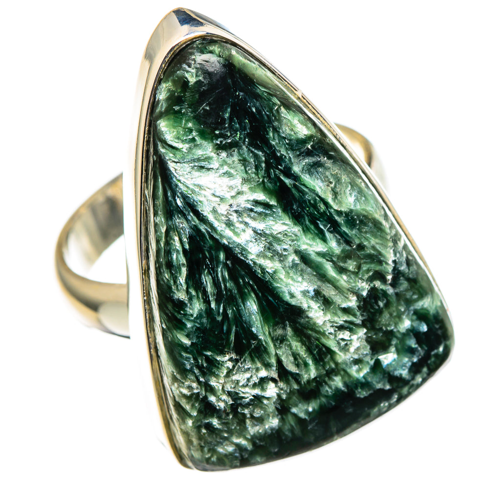 Seraphinite Rings handcrafted by Anasilvercos - RING99127