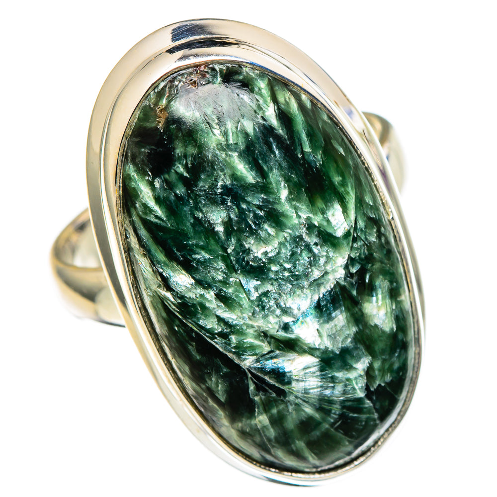 Seraphinite Rings handcrafted by Anasilvercos - RING99129 - Photo 2