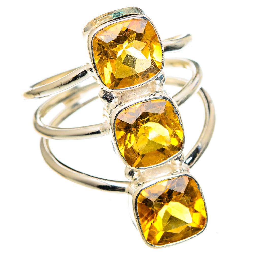 Citrine Rings handcrafted by Anasilvercos - RING99135
