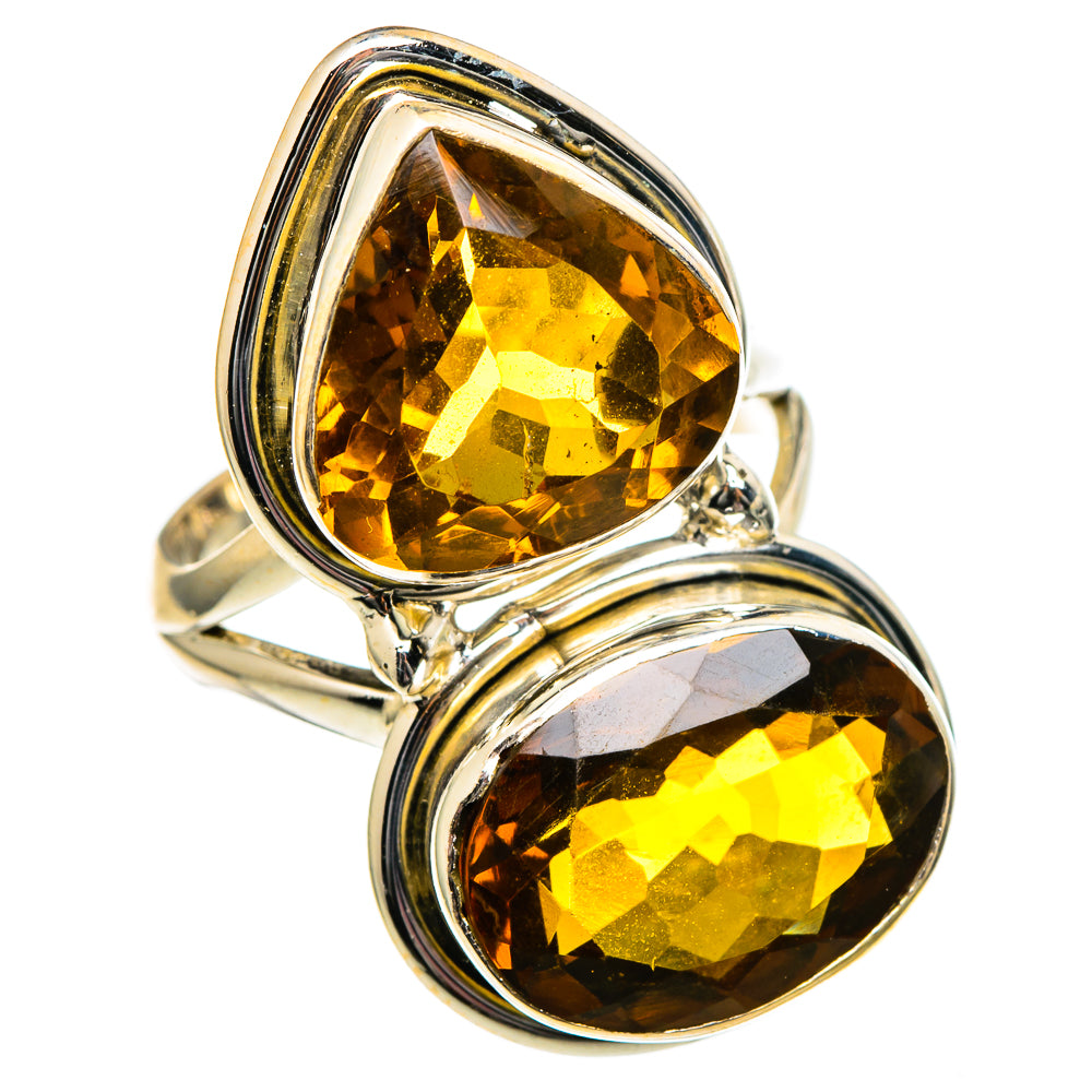 Mandarin Citrine Rings handcrafted by Anasilvercos - RING99137
