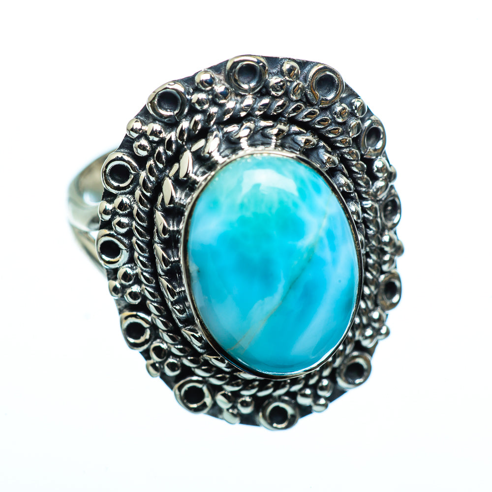 Larimar Rings handcrafted by Anasilvercos - RING991376