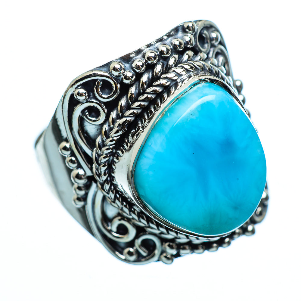 Larimar Rings handcrafted by Anasilvercos - RING991424
