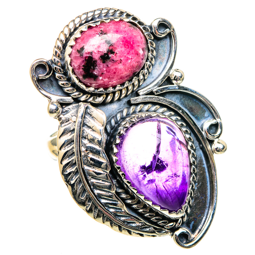 Rhodonite Rings handcrafted by Anasilvercos - RING99157