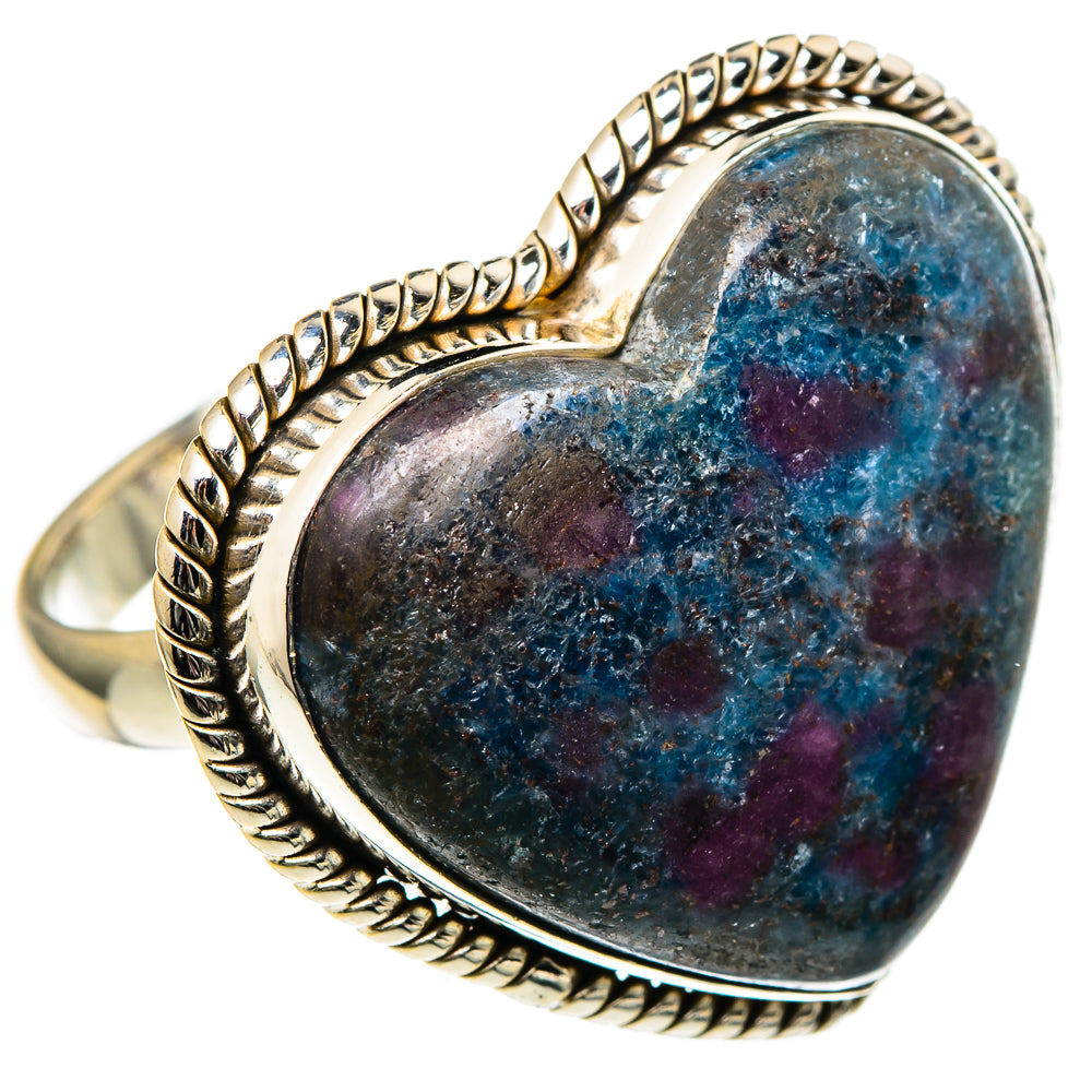 Ruby Fuchsite Rings handcrafted by Anasilvercos - RING99165