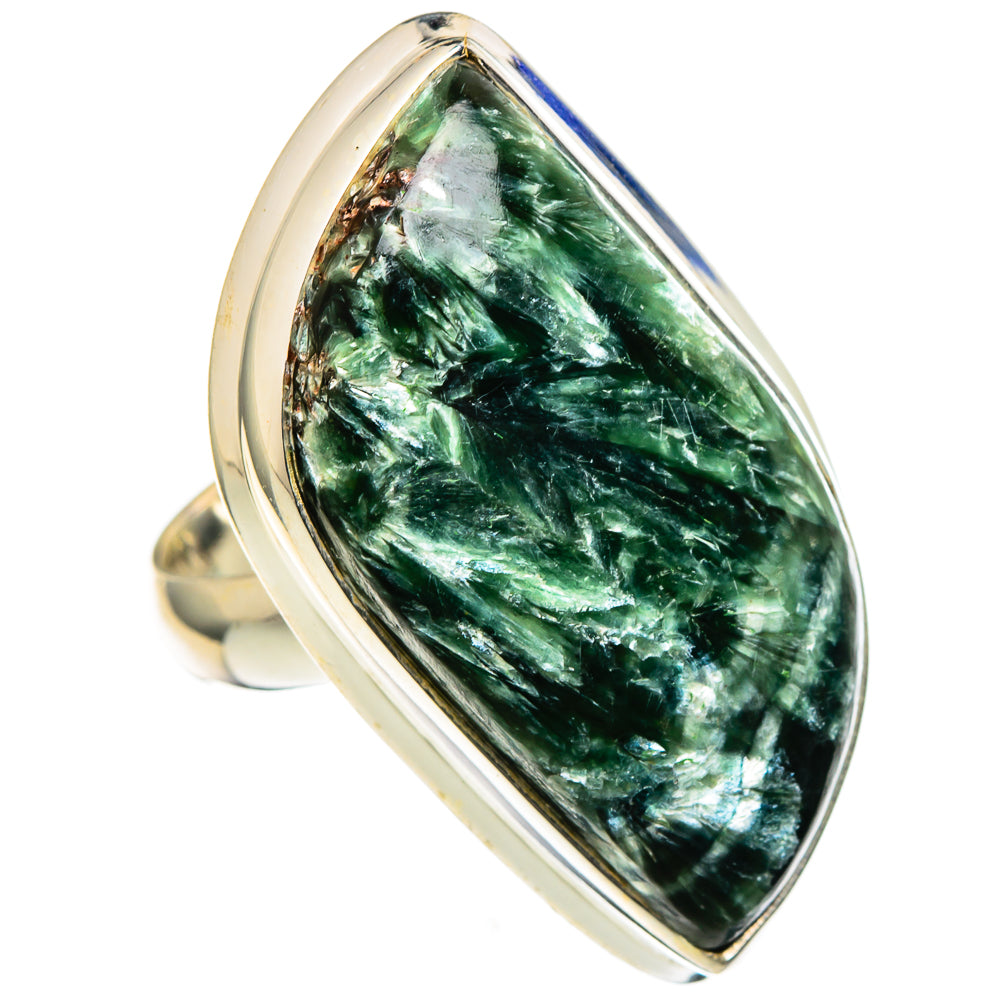 Seraphinite Rings handcrafted by Anasilvercos - RING99166