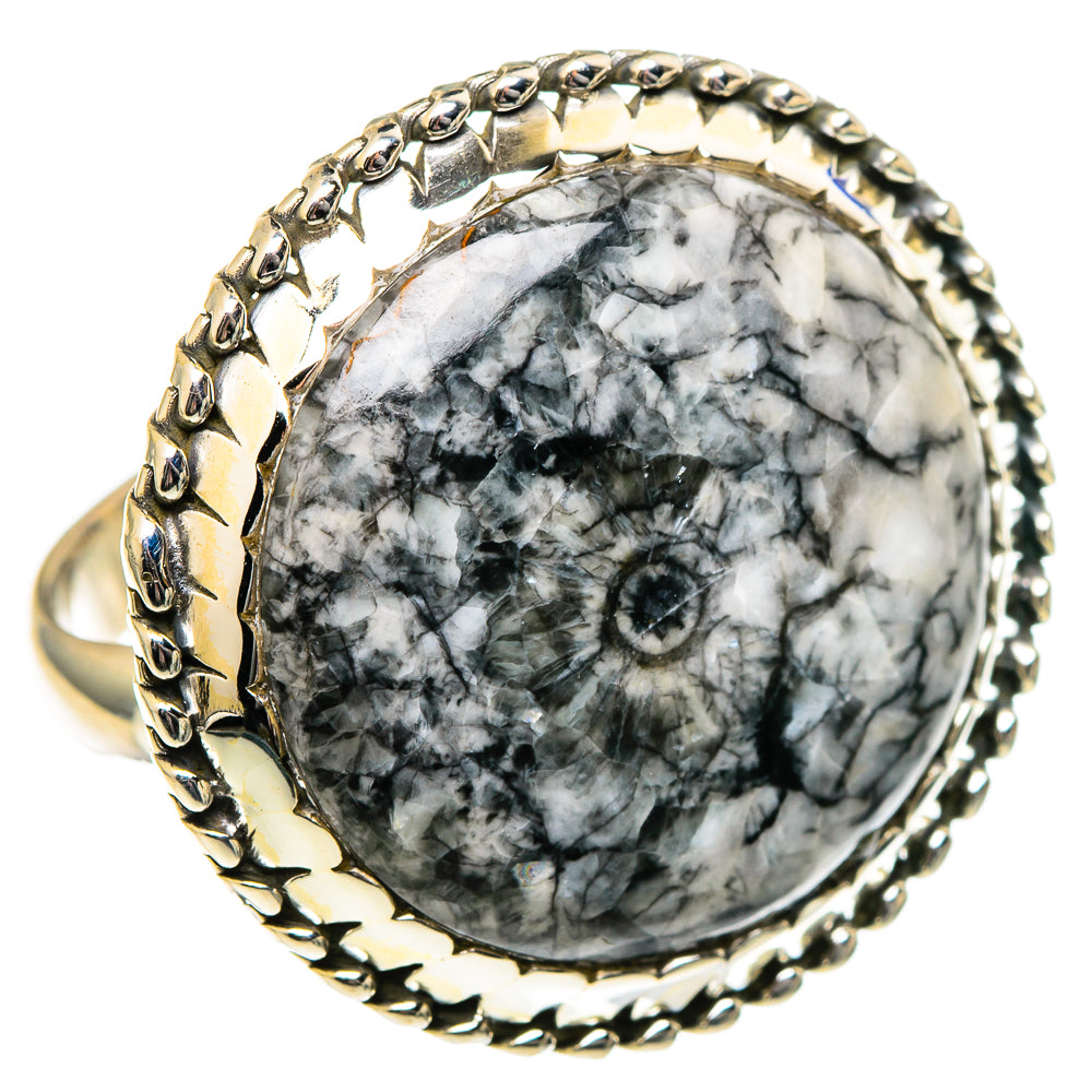 Moroccan Goniatite Fossil Rings handcrafted by Anasilvercos - RING99191 - Photo 2