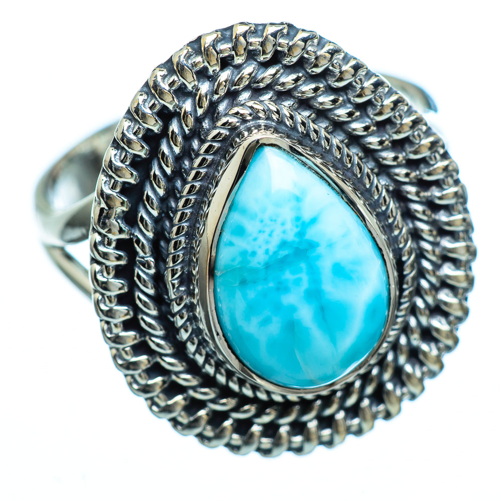Larimar Rings handcrafted by Anasilvercos - RING992059