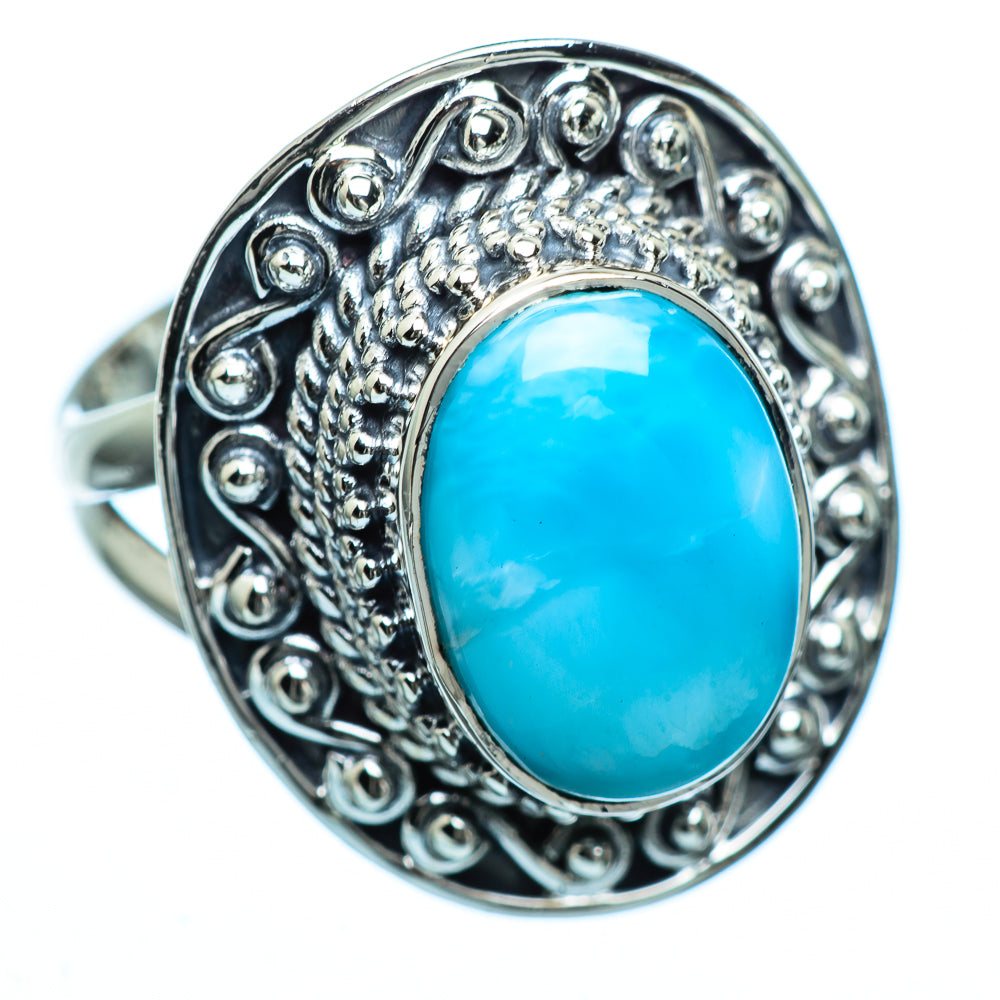 Larimar Rings handcrafted by Anasilvercos - RING992061