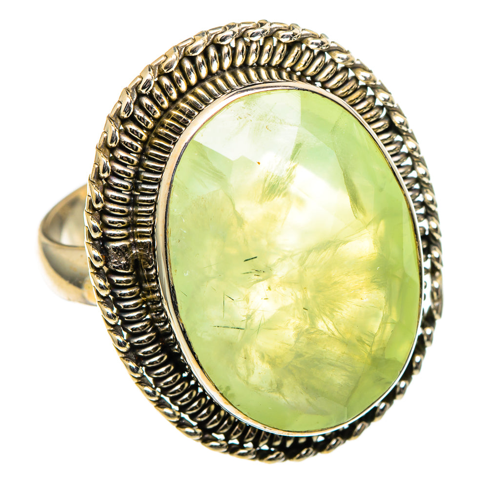Prehnite Rings handcrafted by Anasilvercos - RING99207