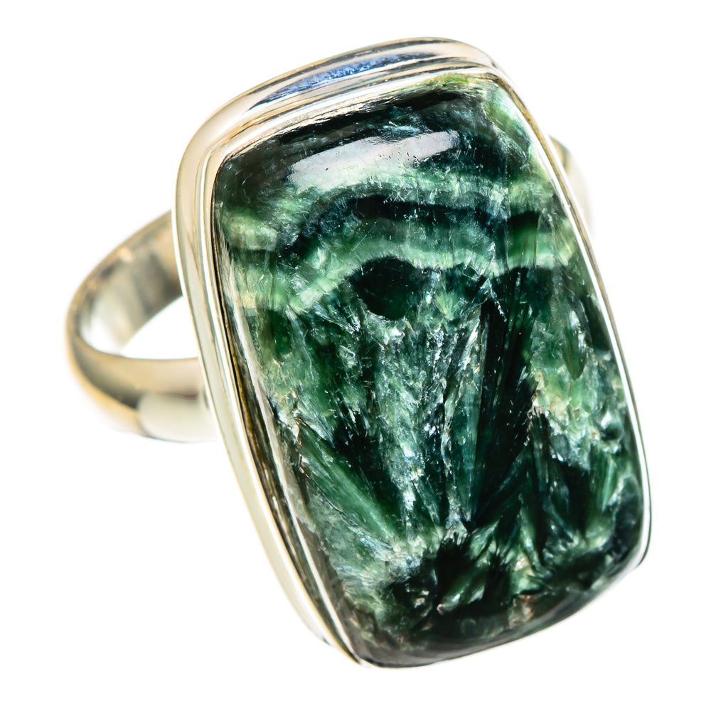 Seraphinite Rings handcrafted by Anasilvercos - RING99208 - Photo 2