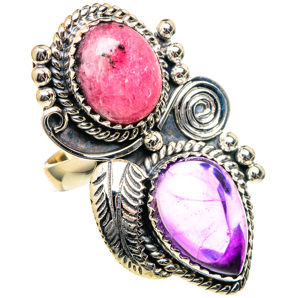 Rhodonite Rings handcrafted by Anasilvercos - RING99224