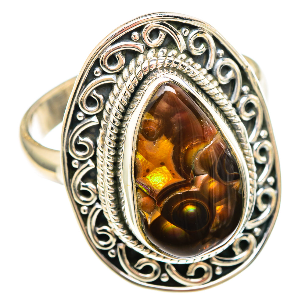 Mexican Fire Agate Rings handcrafted by Anasilvercos - RING99247