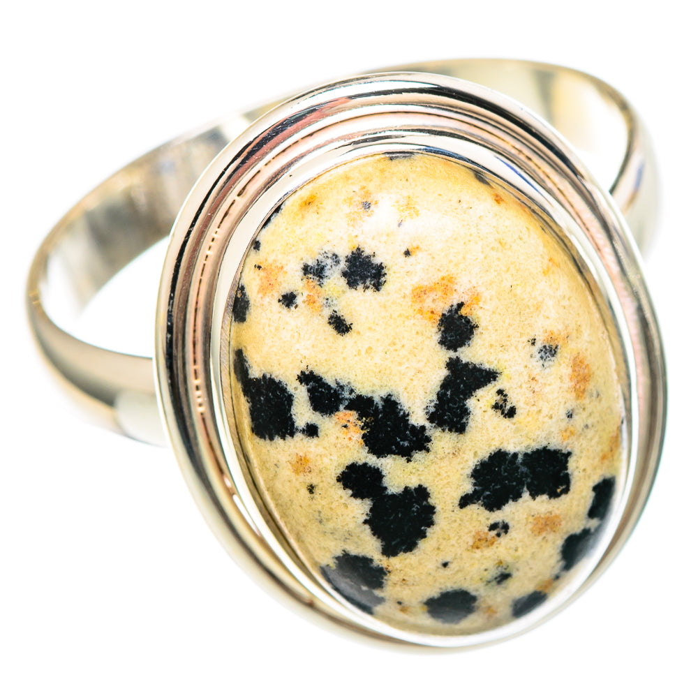 Dalmatian Jasper Rings handcrafted by Anasilvercos - RING99248