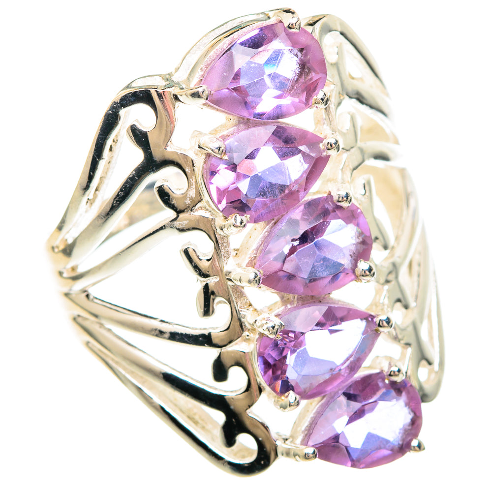 Color Change Alexandrite (lab.) Rings handcrafted by Anasilvercos - RING99259
