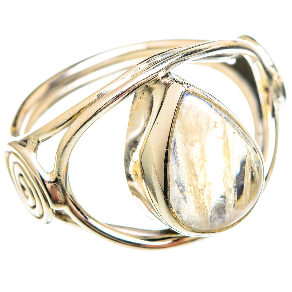 Rainbow Moonstone Rings handcrafted by Anasilvercos - RING99271