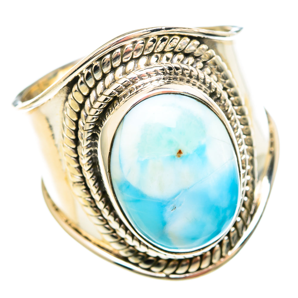 Larimar Rings handcrafted by Anasilvercos - RING99286