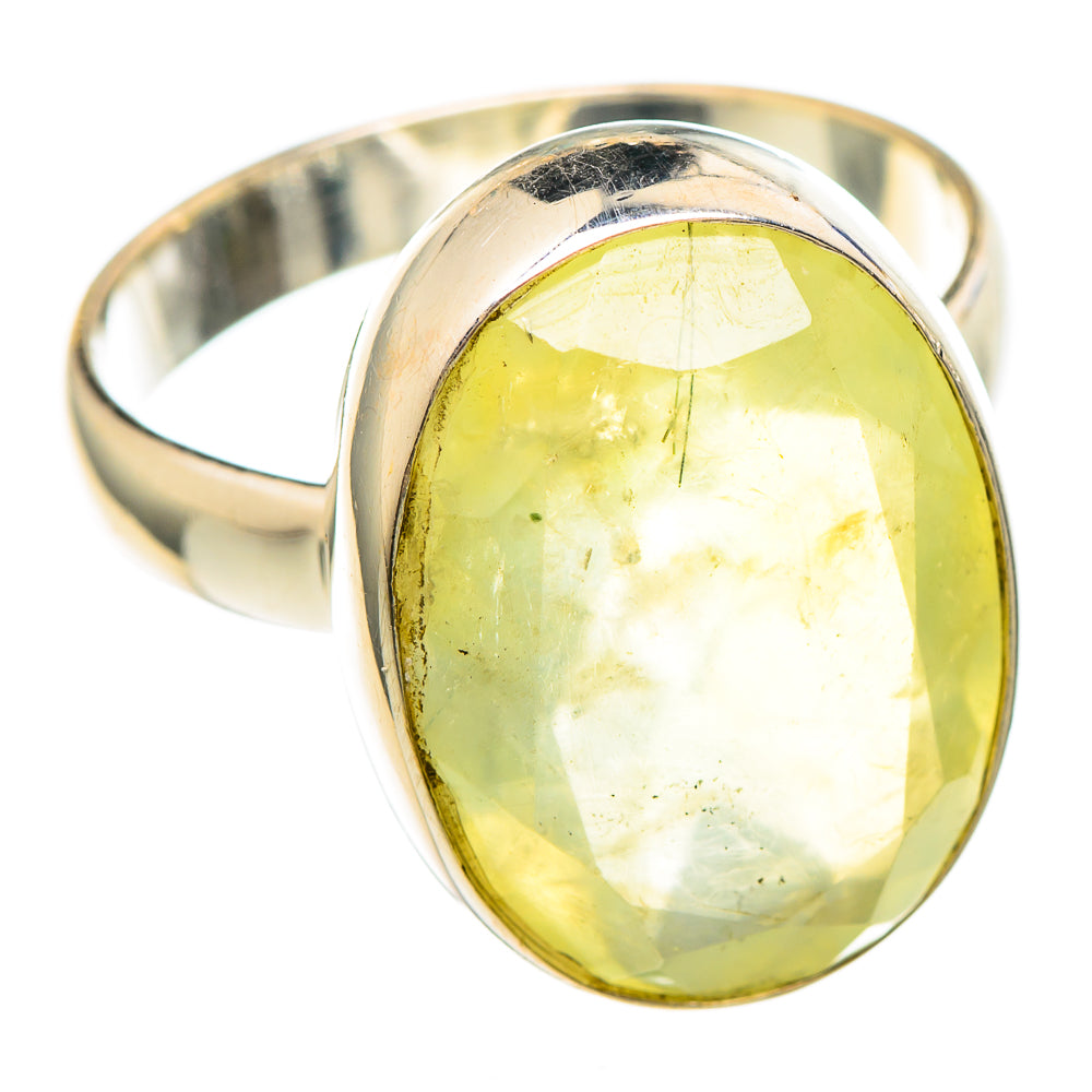 Prehnite Rings handcrafted by Anasilvercos - RING99290 - Photo 2
