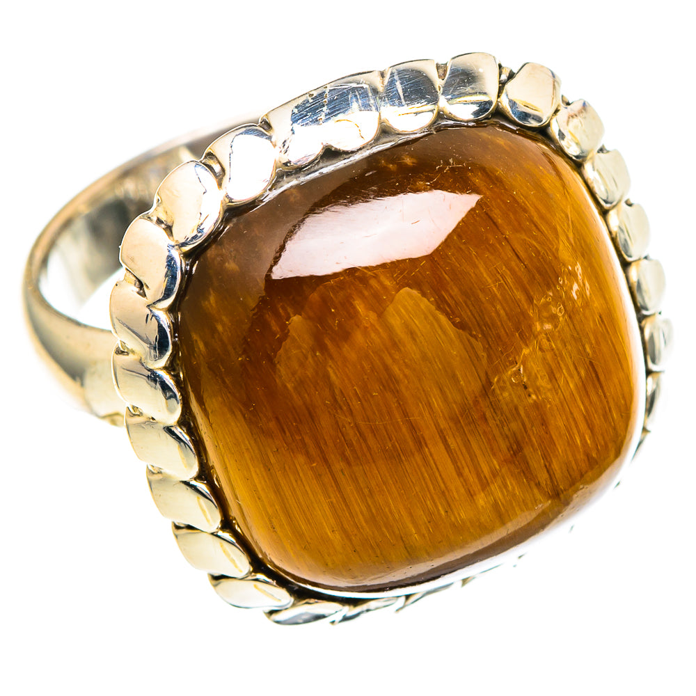 Tiger Eye Rings handcrafted by Anasilvercos - RING99291