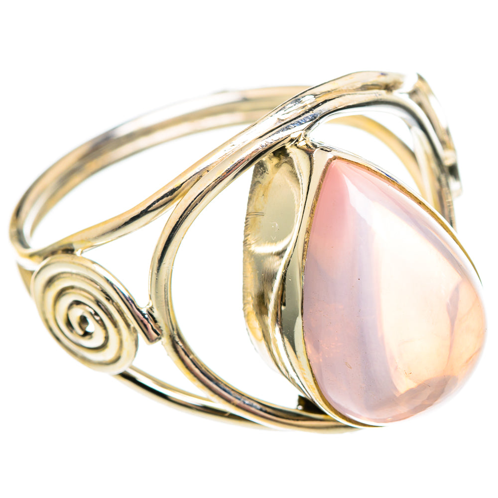 Rose Quartz Rings handcrafted by Anasilvercos - RING99298