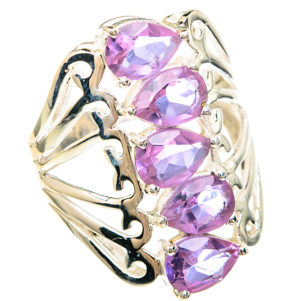 Color Change Alexandrite (lab.) Rings handcrafted by Anasilvercos - RING99302