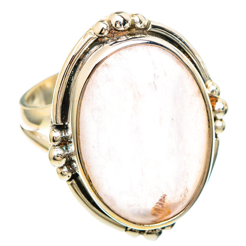 Rose Quartz Rings handcrafted by Anasilvercos - RING99336