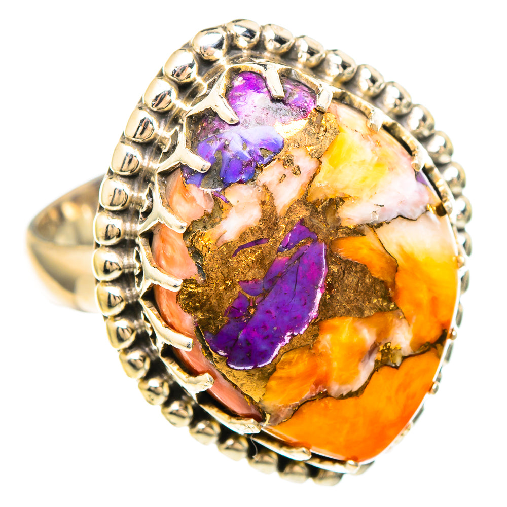 Spiny Oyster Turquoise Rings handcrafted by Anasilvercos - RING99354